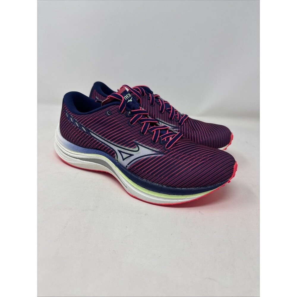 Mizuno Wave Rebellion Women’s Running Shoes Diva Pink Indigo White Size 8
